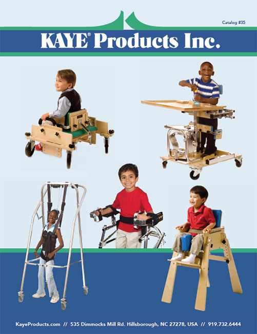 Kaye Products No 35 catalog cover featuring children using our devices
